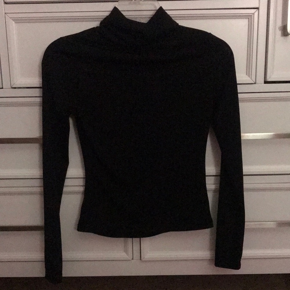 black turtle neck